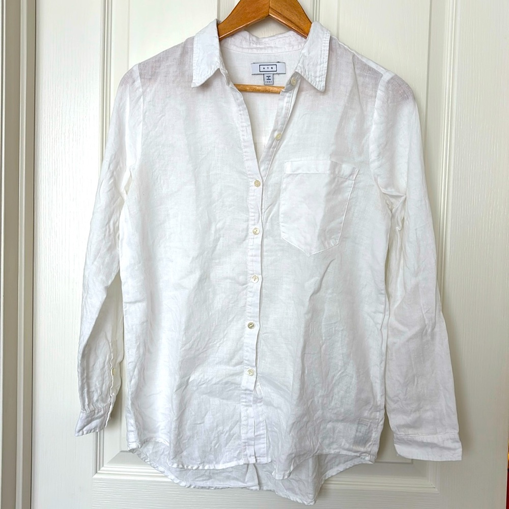 AYR White Button Down Shirt